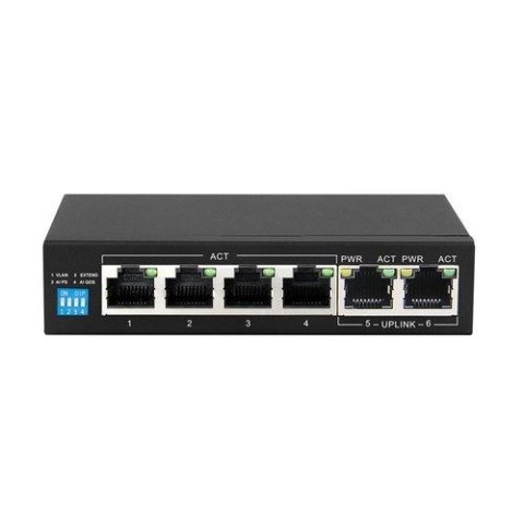 Extralink KRIOS Switch PoE 4x Gigabit PoE/PoE+, 2x Extralink KRIOS Switch PoE 4x Gigabit PoE/PoE+, 2x