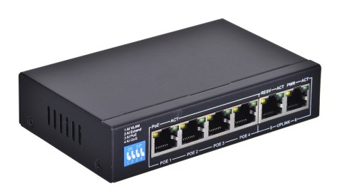 Extralink KRIOS Switch PoE 4x Gigabit PoE/PoE+, 2x Extralink KRIOS Switch PoE 4x Gigabit PoE/PoE+, 2x