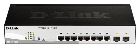 D-Link DGS-1210-08P Zarządzany L2 Gigabit Ethernet (10/100/1000) Obsługa PoE Czarny D-Link DGS-1210-08P Zarządzany L2 Gigabit Ethernet (10/100/1000) Obsługa PoE Czarny