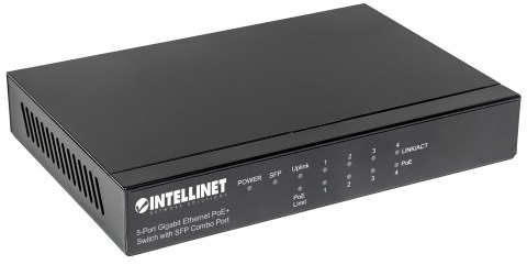 Intellinet 561174 łącza sieciowe Gigabit Ethernet (10/100/1000) Obsługa PoE Czarny Intellinet 561174 łącza sieciowe Gigabit Ethernet (10/100/1000) Obsługa PoE Czarny