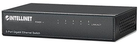 Switch 5x RJ45 Gigabit, metal, desktop Switch 5x RJ45 Gigabit, metal, desktop