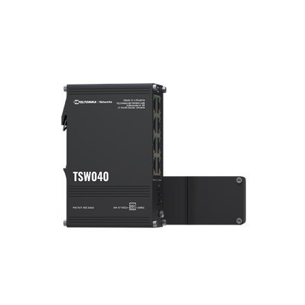 Teltonika NETWORKS TSW040 8-Port PoE+ Switch Nie zarządzany Fast Ethernet (10/100) Obsługa PoE Czarny Teltonika NETWORKS TSW040 8-Port PoE+ Switch Nie zarządzany Fast Ethernet (10/100) Obsługa PoE Czarny