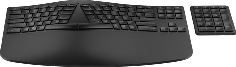 Klawiatura HP 960 Ergonomic Wireless Keyboard bezprzewodowa czarna 37E755AA Klawiatura HP 960 Ergonomic Wireless Keyboard bezprzewodowa czarna 37E755AA