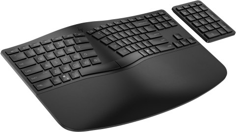 Klawiatura HP 960 Ergonomic Wireless Keyboard bezprzewodowa czarna 37E755AA Klawiatura HP 960 Ergonomic Wireless Keyboard bezprzewodowa czarna 37E755AA