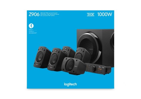 Zestaw głośników Logitech Z-906 980-000468 (5.1; kolor czarny) Zestaw głośników Logitech Z-906 980-000468 (5.1; kolor czarny)