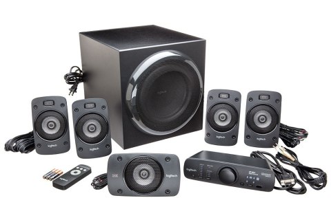Zestaw głośników Logitech Z-906 980-000468 (5.1; kolor czarny) Zestaw głośników Logitech Z-906 980-000468 (5.1; kolor czarny)