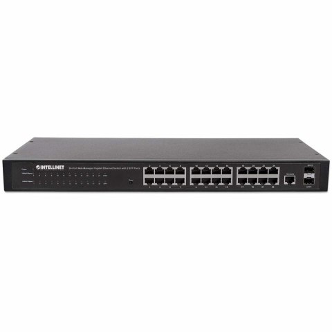 INTELLINET GIGA SWITCH 24X RJ45 + 2X SFP WEB-SMART VLAN QOS RACK 560917 INTELLINET GIGA SWITCH 24X RJ45 + 2X SFP WEB-SMART VLAN QOS RACK 560917