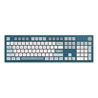 Montech MKey klawiatura Gaming USB Szary, Jasny Niebieski, Biały