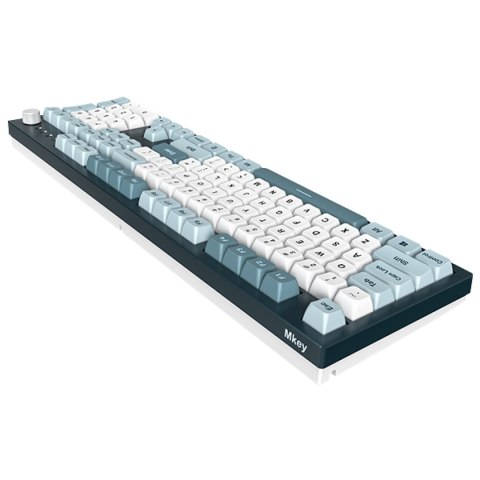 Montech MKey klawiatura Gaming USB Szary, Jasny Niebieski, Biały Montech MKey klawiatura Gaming USB Szary, Jasny Niebieski, Biały