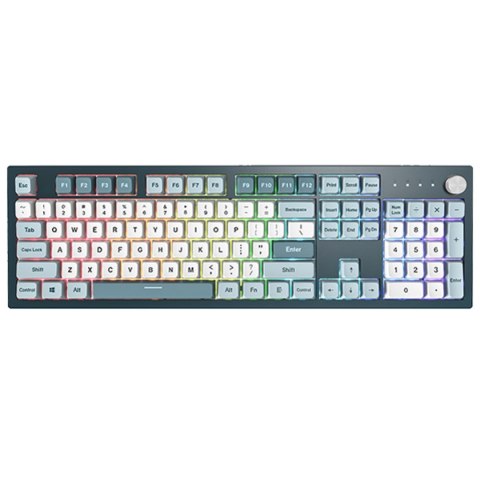 Montech MKey klawiatura Gaming USB Szary, Jasny Niebieski, Biały Montech MKey klawiatura Gaming USB Szary, Jasny Niebieski, Biały
