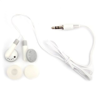 FIESTA EARPHONES MINI JACK SŁUCHAWKI PRZEWODOWE DOUSZNE Z MINI JACK WHITE [40508]