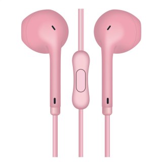 FREESTYLE EARPHONES MINI JACK + MIC MACAROON STYLE PINK [45760] TE