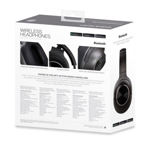 FREESTYLE HEADPHONES BLUETOOTH AND ACTIVE NOISE CANCELING ZEN SŁUCHAWKI BEZPRZEWODOWE BLUETOOTH Z MIKROFONEM I ANC ZEN GREY [452 FREESTYLE HEADPHONES BLUETOOTH AND ACTIVE NOISE CANCELING ZEN SŁUCHAWKI BEZPRZEWODOWE BLUETOOTH Z MIKROFONEM I ANC ZEN GREY [452
