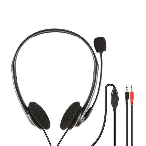 FREESTYLE HEADPHONES WITH MIC AND VOLUME CONTROL SŁUCHAWKI PRZEWODOWE Z MIKROFONEM I KONTROLĄ GŁOŚNOŚCI 2x3.5 MM JACK BLACK [456 FREESTYLE HEADPHONES WITH MIC AND VOLUME CONTROL SŁUCHAWKI PRZEWODOWE Z MIKROFONEM I KONTROLĄ GŁOŚNOŚCI 2x3.5 MM JACK BLACK [456
