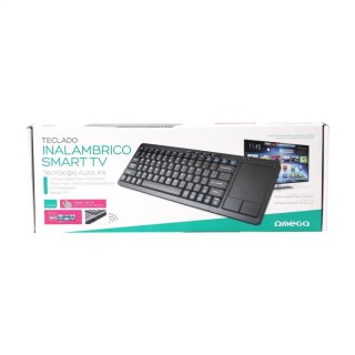 OMEGA KEYBOARD ES WIRELESS FOR SMART TV TOUCHPAD BLACK [44423]