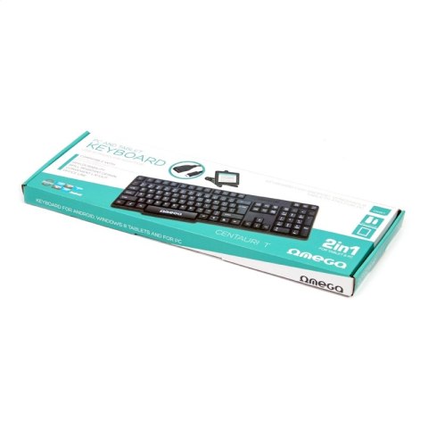 OMEGA KEYBOARD KLAWIATURA US BLACK [41829]