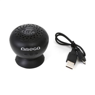 OMEGA SPEAKER GŁOŚNIK SPLASH RESIST. BLUETOOTH V3.0 BLACK [42451] TE