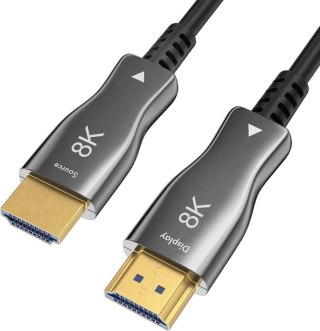 CLAROC KABEL HDMI 2.1 AOC, M/M, 4K@120HZ, 8K@60HZ, 20M, FEN-HDMI-21-20M