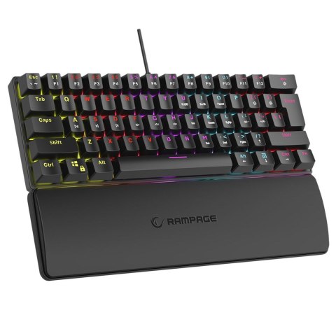 RAMPAGE KLAWIATURA MECHANICZNA PLOWER K60 BLUE RGB RAMPAGE KLAWIATURA MECHANICZNA PLOWER K60 BLUE RGB