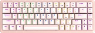 Przewodowa klawiatura mechaniczna - Rampage REBEL Pink