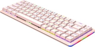 Przewodowa klawiatura mechaniczna - Rampage REBEL Pink
