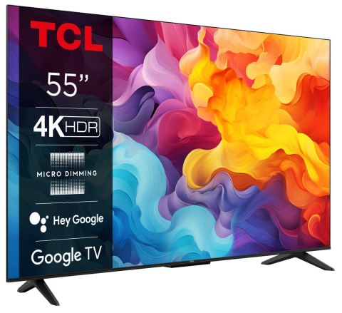 Telewizor TCL 55P655 55" 4K Ultra HD Google TV Dolby Atmos DVB-T2 Tytan Telewizor TCL 55P655 55" 4K Ultra HD Google TV Dolby Atmos DVB-T2 Tytan