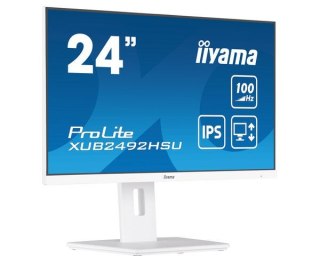 Iiyama XUB2492HSU-W6 monitor komputerowy 60,5 cm (23.8") 1920 x 1080 px Full HD LED Biały