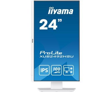 Iiyama XUB2492HSU-W6 monitor komputerowy 60,5 cm (23.8") 1920 x 1080 px Full HD LED Biały Iiyama XUB2492HSU-W6 monitor komputerowy 60,5 cm (23.8") 1920 x 1080 px Full HD LED Biały