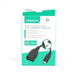 OMEGA MICRO USB TO USB OTG CABLE KABEL BLACK [41838]