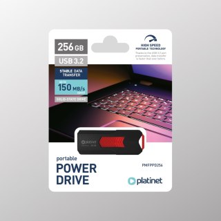PLATINET PORTABLE POWER DRIVE USB 3.2 UP TO 150MB/s 256GB BLACK [46155]
