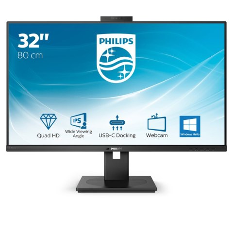 Philips P Line 326P1H/00 LED display 80 cm (31.5") 2560 x 1440 px Quad HD Czarny Philips P Line 326P1H/00 LED display 80 cm (31.5") 2560 x 1440 px Quad HD Czarny