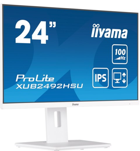 Monitor IIYAMA XUB2492HSU-W6 (24" /IPS /100Hz /1920 x 1080 /Biały) Monitor IIYAMA XUB2492HSU-W6 (24" /IPS /100Hz /1920 x 1080 /Biały)
