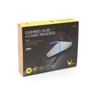 OMEGA VARR USB 3.0 GAMING HUB 3-PORT MicroSD CARD READER + MOUSE BUNGEE MYSZKA 3in1 COMBO [43522] TE