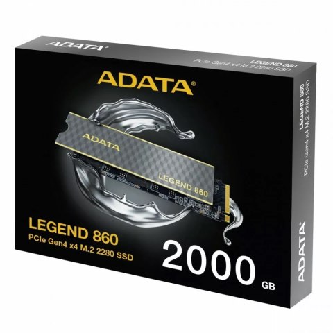Adata Dysk SSD LEGEND 860 2TB PCIe 4x4 6000/5000 MB/s M.2 Adata Dysk SSD LEGEND 860 2TB PCIe 4x4 6000/5000 MB/s M.2
