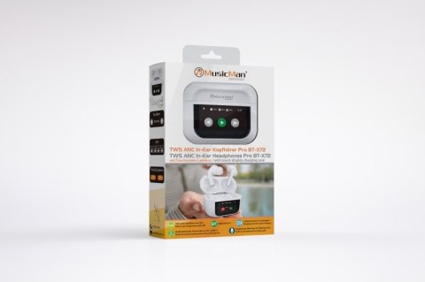 Technaxx MusicMan Słuchawki True Wireless Stereo (TWS) Douszny Połączenia/muzyka USB Type-C Bluetooth Biały Technaxx MusicMan Słuchawki True Wireless Stereo (TWS) Douszny Połączenia/muzyka USB Type-C Bluetooth Biały