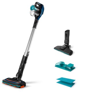 Philips Odkurzacz FC6719/01 Obsługa bezprzewodowa Drążek ręczny Funkcja prania - W 21.6 V Czas pracy (maks.) 50 min Niebieski/Cz