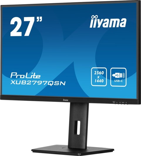 Monitor IIYAMA 68.5cm (27") XUB2797QSN-B2 16:9 HDMI+DP+USB-C Monitor IIYAMA 68.5cm (27") XUB2797QSN-B2 16:9 HDMI+DP+USB-C