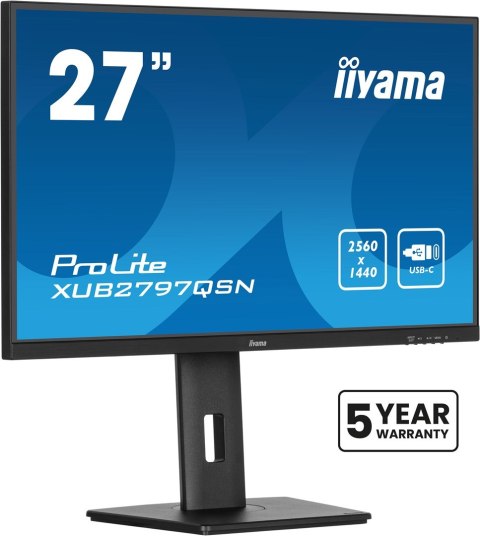 Monitor IIYAMA 68.5cm (27") XUB2797QSN-B2 16:9 HDMI+DP+USB-C Monitor IIYAMA 68.5cm (27") XUB2797QSN-B2 16:9 HDMI+DP+USB-C
