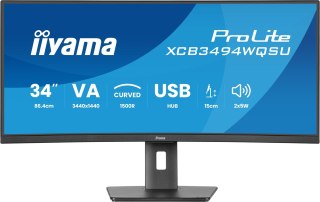 Monitor iiyama XCB3494WQSU-B1 34" - Płaski ekran - 86,4 cm
