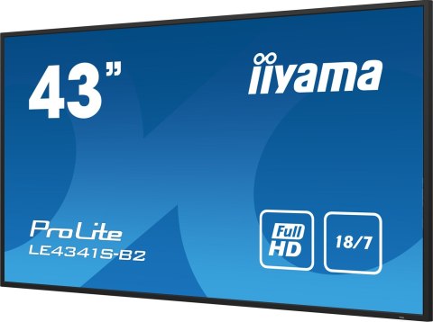Monitor iiyama ProLite LE4341S-B2 - 43-calowy płaski ekran - 108 cm Monitor iiyama ProLite LE4341S-B2 - 43-calowy płaski ekran - 108 cm
