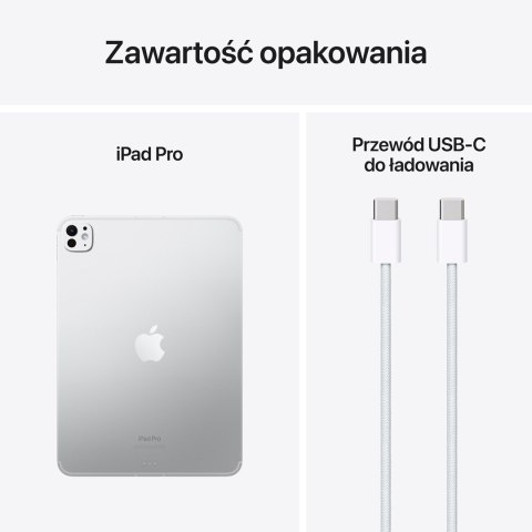 Apple iPad Pro 5G Apple M TD-LTE & FDD-LTE 2 TB 27,9 cm (11") 16 GB Wi-Fi 6E (802.11ax) iPadOS 17 Srebrny Apple iPad Pro 5G Apple M TD-LTE & FDD-LTE 2 TB 27,9 cm (11") 16 GB Wi-Fi 6E (802.11ax) iPadOS 17 Srebrny