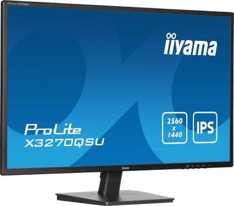 Iiyama ProLite X3270QSU-B1 monitor komputerowy 81,3 cm (32") 2560 x 1440 px Wide Quad HD LED Czarny Iiyama ProLite X3270QSU-B1 monitor komputerowy 81,3 cm (32") 2560 x 1440 px Wide Quad HD LED Czarny