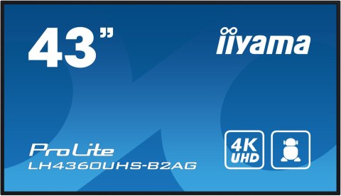Monitor Iiyama 43 LH4360UHS-B2AG HDMI USB - 107.9 cm - 42.5" Monitor Iiyama 43 LH4360UHS-B2AG HDMI USB - 107.9 cm - 42.5"