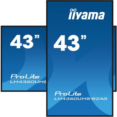 Monitor Iiyama 43 LH4360UHS-B2AG HDMI USB - 107.9 cm - 42.5" Monitor Iiyama 43 LH4360UHS-B2AG HDMI USB - 107.9 cm - 42.5"