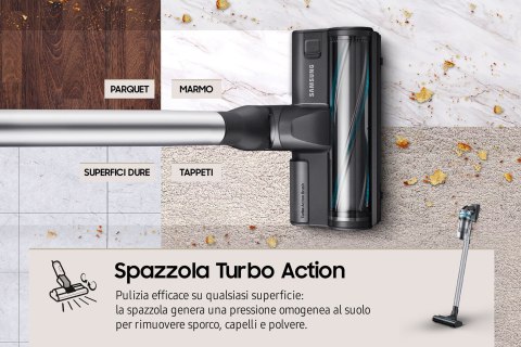 Samsung VS20B75AGR1 Odkurzacz stojący 2 w 1 Bateria Suchy Bez worka 550 W Czarny, Miętowy Samsung VS20B75AGR1 Odkurzacz stojący 2 w 1 Bateria Suchy Bez worka 550 W Czarny, Miętowy