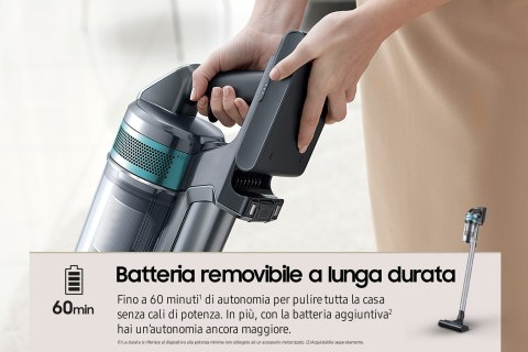 Samsung VS20B75AGR1 Odkurzacz stojący 2 w 1 Bateria Suchy Bez worka 550 W Czarny, Miętowy Samsung VS20B75AGR1 Odkurzacz stojący 2 w 1 Bateria Suchy Bez worka 550 W Czarny, Miętowy