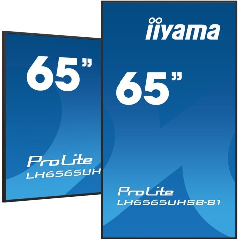 Monitor Iiyama ProLite LH6575UHS-B1AG - 65" - Płaski ekran - 163.8 cm Monitor Iiyama ProLite LH6575UHS-B1AG - 65" - Płaski ekran - 163.8 cm