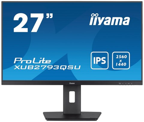Iiyama XUB2793QSU-B7 monitor komputerowy 68,6 cm (27") 2560 x 1140 px Wide Quad HD LED Czarny Iiyama XUB2793QSU-B7 monitor komputerowy 68,6 cm (27") 2560 x 1140 px Wide Quad HD LED Czarny