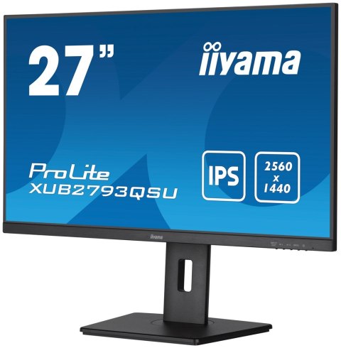 Iiyama XUB2793QSU-B7 monitor komputerowy 68,6 cm (27") 2560 x 1140 px Wide Quad HD LED Czarny Iiyama XUB2793QSU-B7 monitor komputerowy 68,6 cm (27") 2560 x 1140 px Wide Quad HD LED Czarny