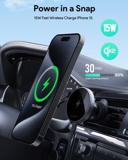 AUKEY ŁADOWARKA SAMOCHODOWA MAGSAFE DLA IPHONE AUKEY ŁADOWARKA SAMOCHODOWA MAGSAFE DLA IPHONE